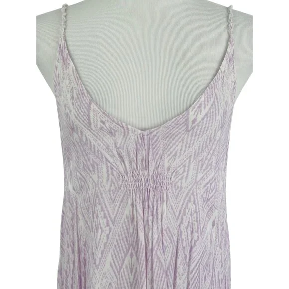 Free People Lilac Flowy Asymmetrical Midi Slip Dress | Balletcore Boho Coquette - Picture 3 of 16
